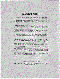 North Carolina Navy Notice Page