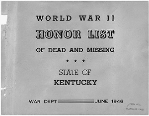 Kentucky Army Cover Page