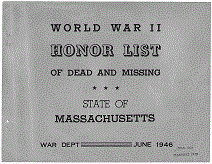 Massachusetts Army Cover Page