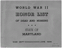 Maryland Army Cover Page
