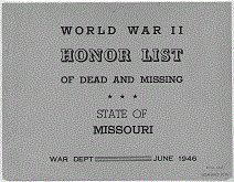 Missouri Army Cover Page