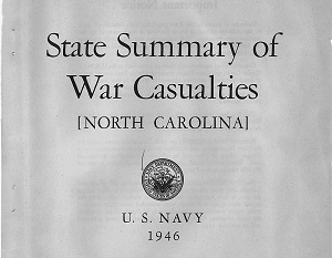 North Carolina Navy Cover Page