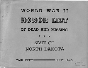 North Dakota Army Cover Page