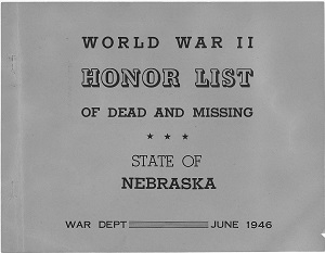 Nebraska Army Cover Page
