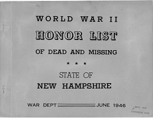 New Hampshire Army Cover Page
