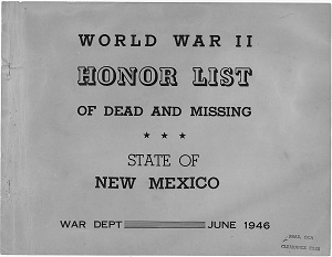 New Mexico Army Cover Page