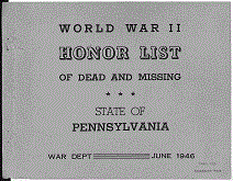 Pennsylvania Army Cover Page