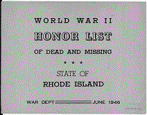 Rhode Island Army Cover Page