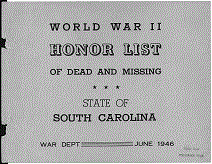 South Carolina Army Cover Page