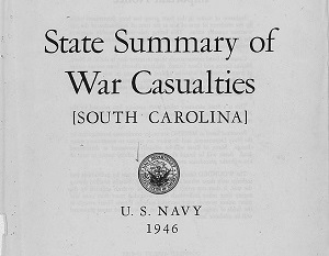 South Carolina Navy Cover Page
