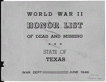 Texas Army Cover Page