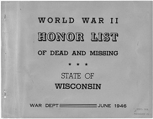Wisconsin Army Cover Page