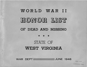 West Virginia Army Cover Page