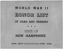 New Hampshire Army Cover Page