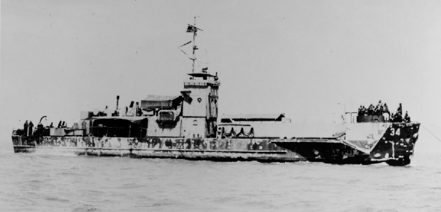 USS LCI-34 in San Francisco Bay 1945